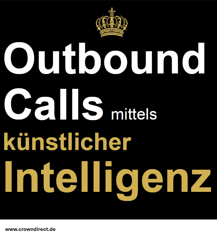 Infobroschüre für Calls mit künstlicher Intelligenz von Crowndirect