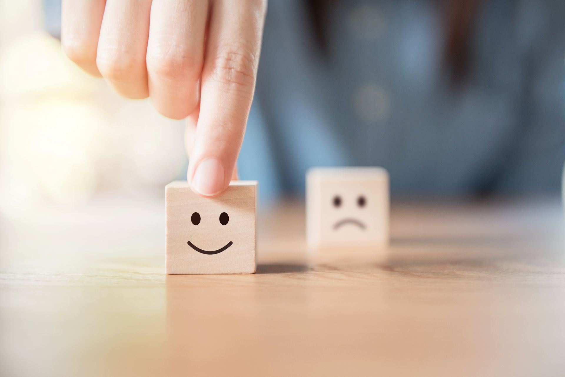Wertschätzung mit einem Smiley hinterlegt