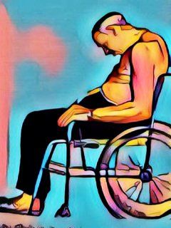 Rückenschmerzen Lumbago Rollstuhl Rückenschmerzen Lumbago Rollstuhl