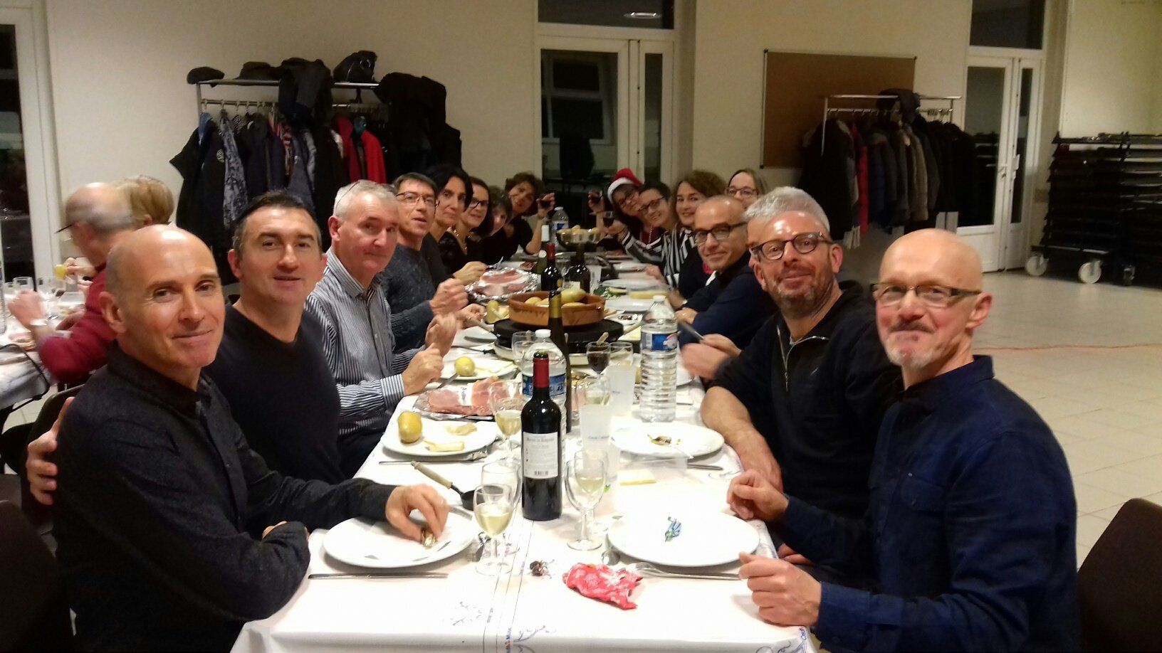 Repas de fin d'années 2018 entre membres de l'association Les Foulées Avrillaises.