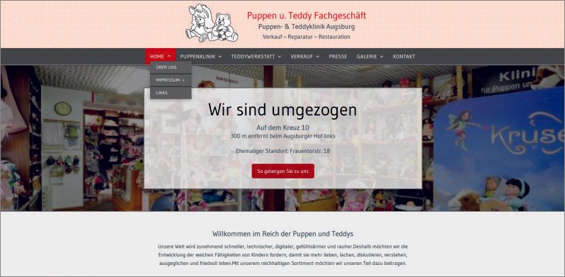 Puppen- und Teddy Fachgeschäft Augsburg