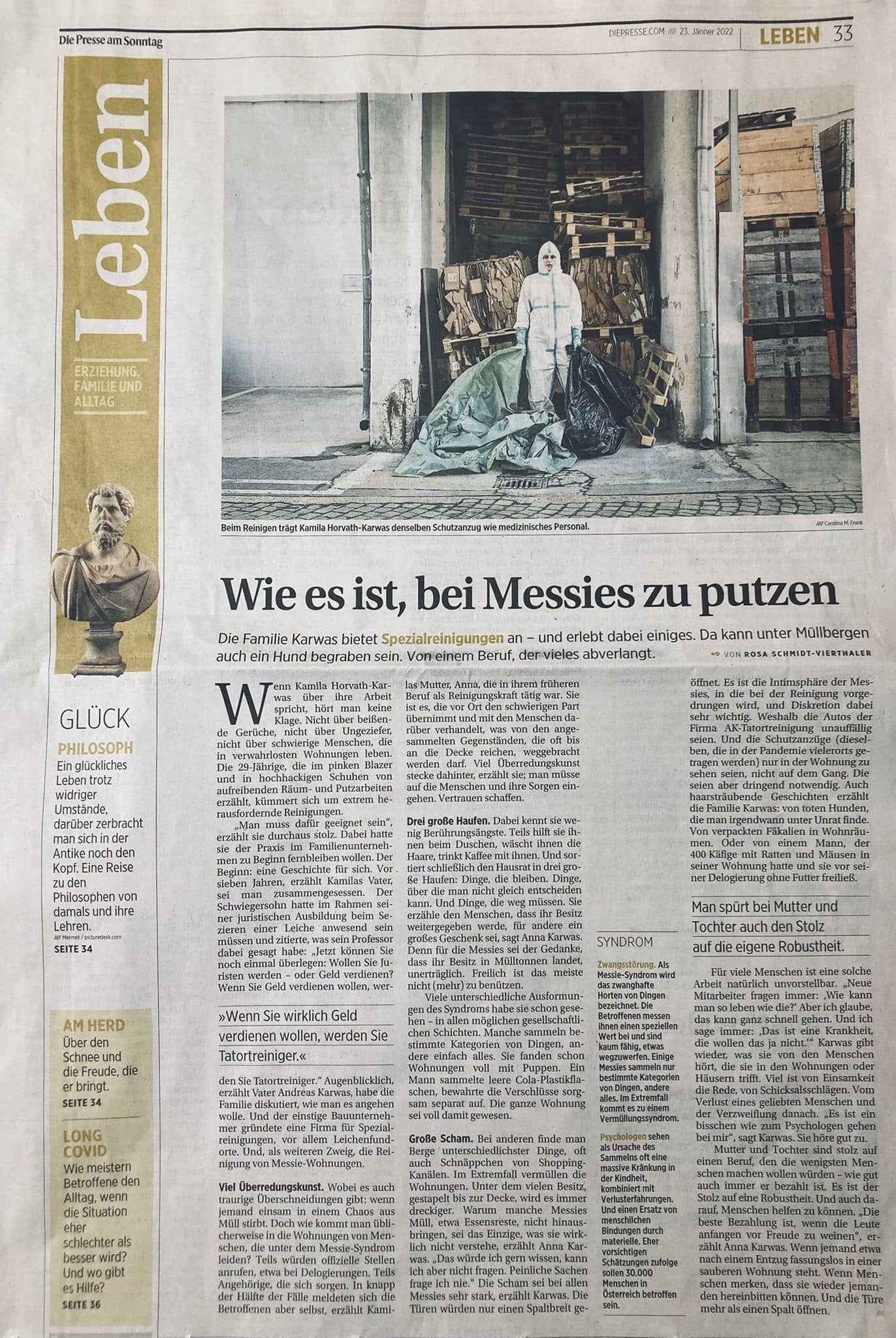 AK-Tatortreinigung in der Presse