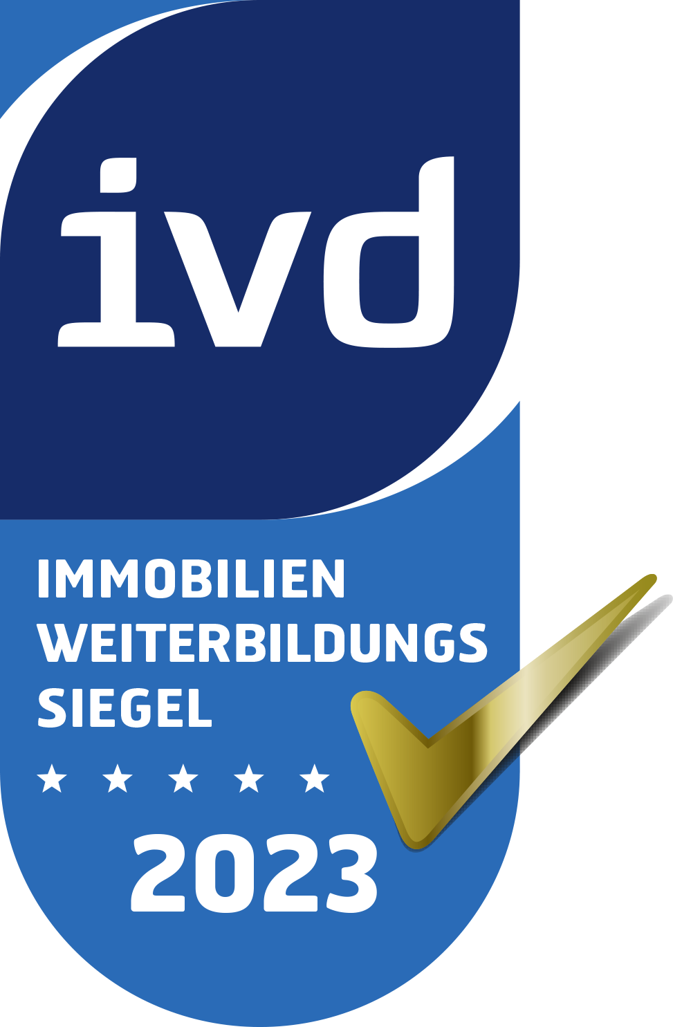 IVD Weiterbildungssiegel 2023 – Fortgebildeter und zertifizierter Immobilienmakler