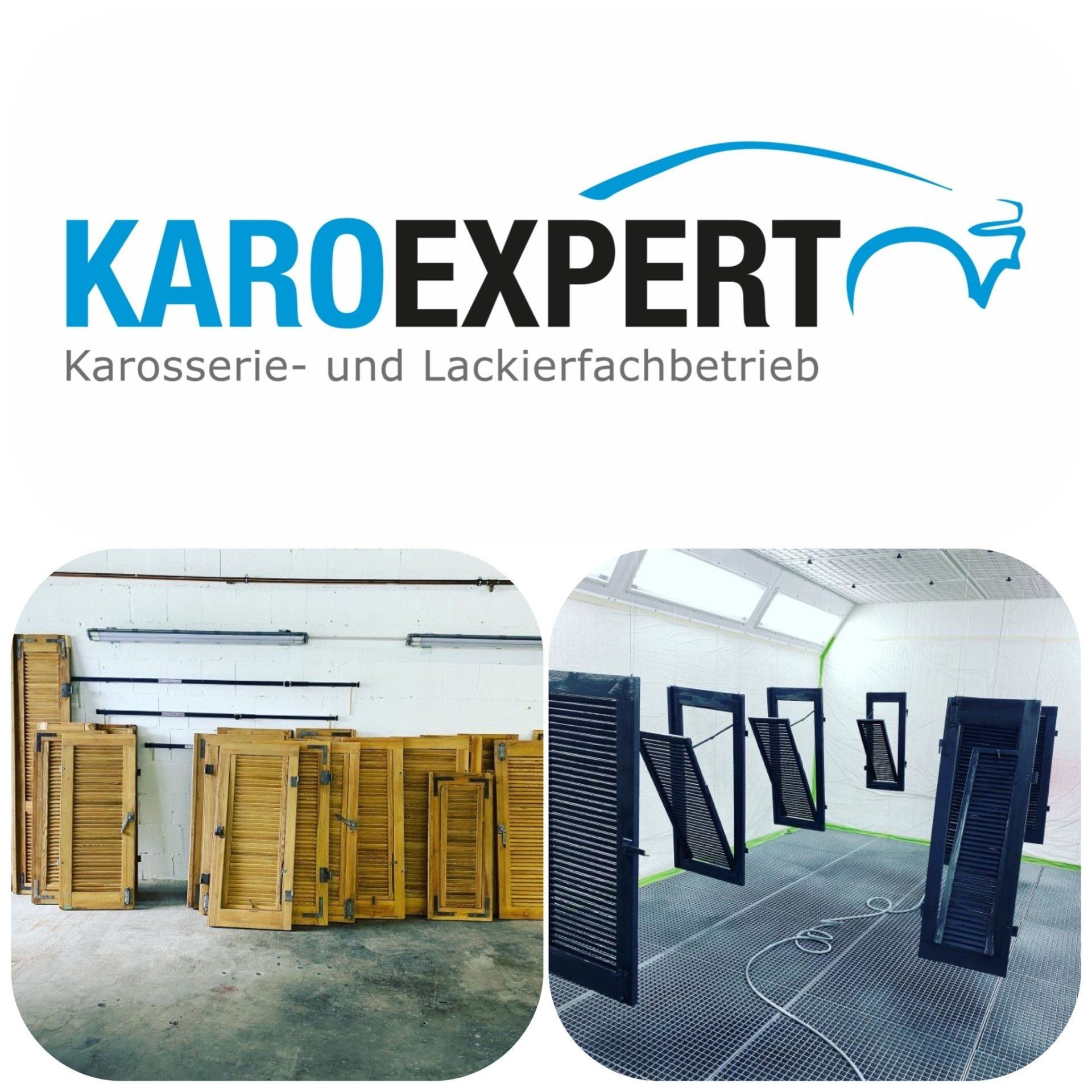 Lackierung Fensterläden