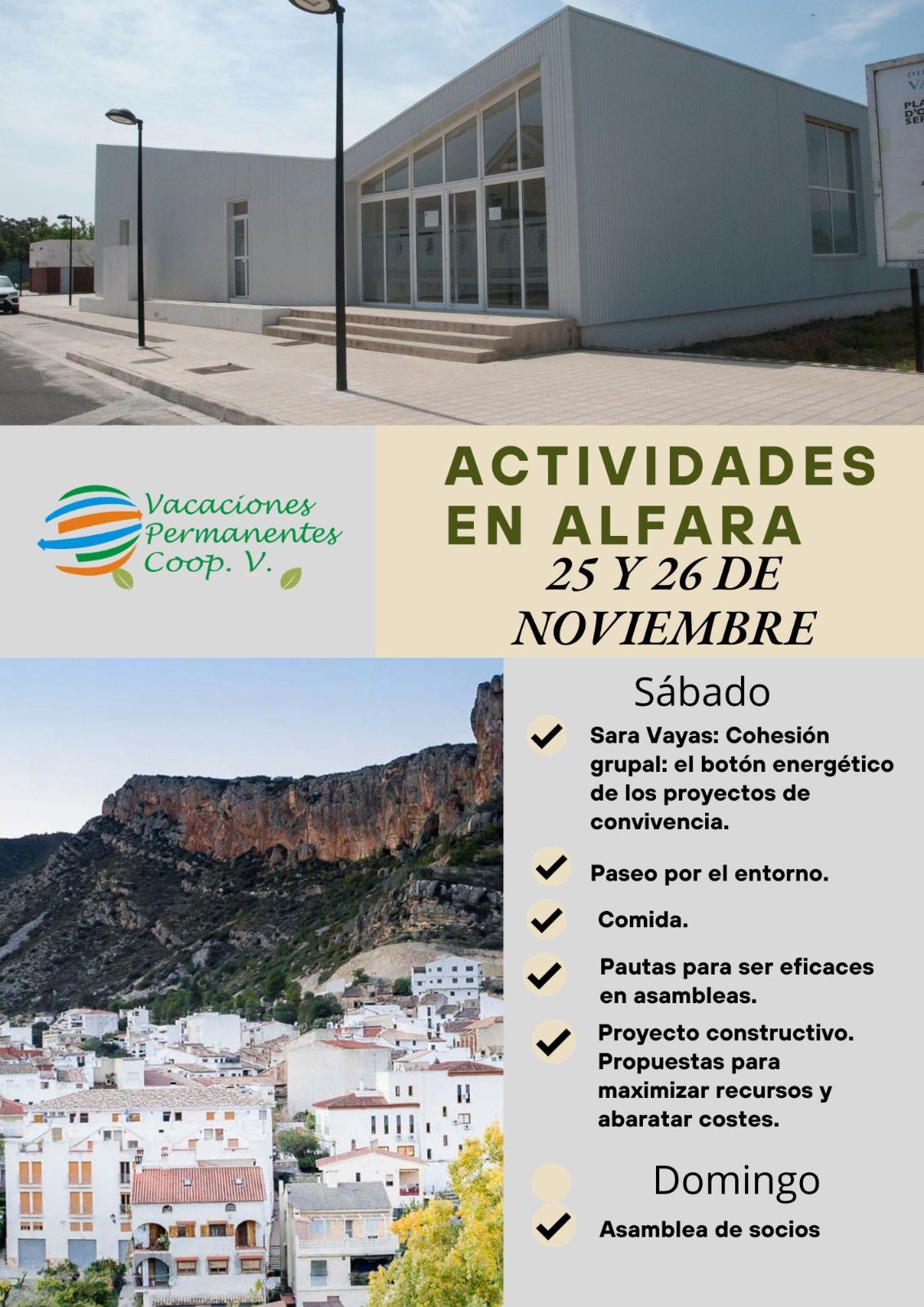 Actividades con Sara Vayas