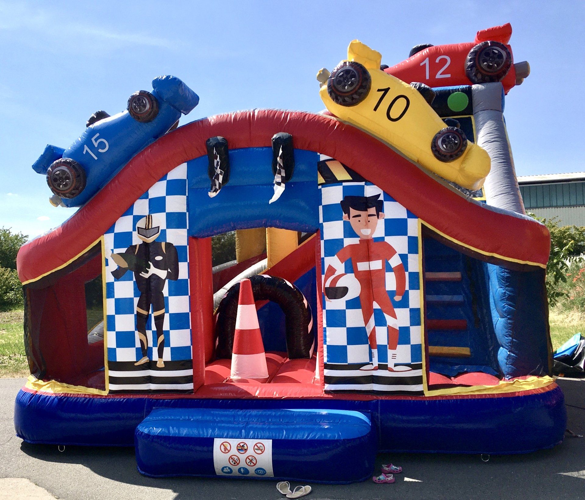 Hüpfburg Formel 1 mit Rutsche mieten / leihen