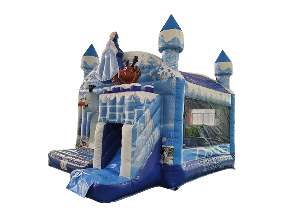 Hüpfburg Eisprinzessin mit Rutsche mieten / leihen