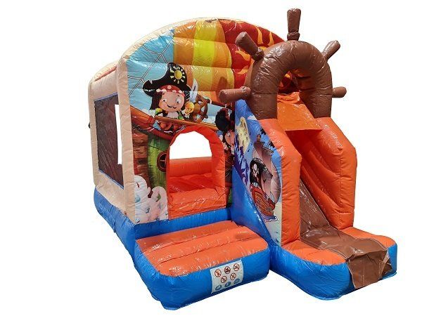 Hüpfburg Pirat mit Rutsche mieten / leihen
