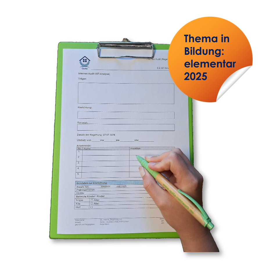 Internes Audit (Begehung): Anhand eines umfassenden Kriterienkataloges begehen wir Ihre Einrichtung. Am Ende gibt es nicht nur konkrete Handlungsempfehlungen basierend auf gesetzlichen Vorgaben, sondern diverse Tipps & Tricks für den Alltag. internes Audit