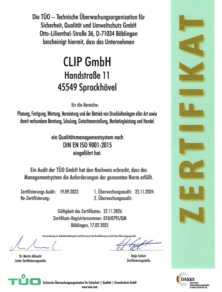 Zertifikat ISO 9001