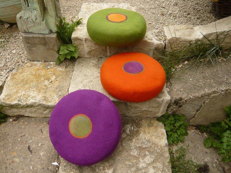 Sitzsteine bunt