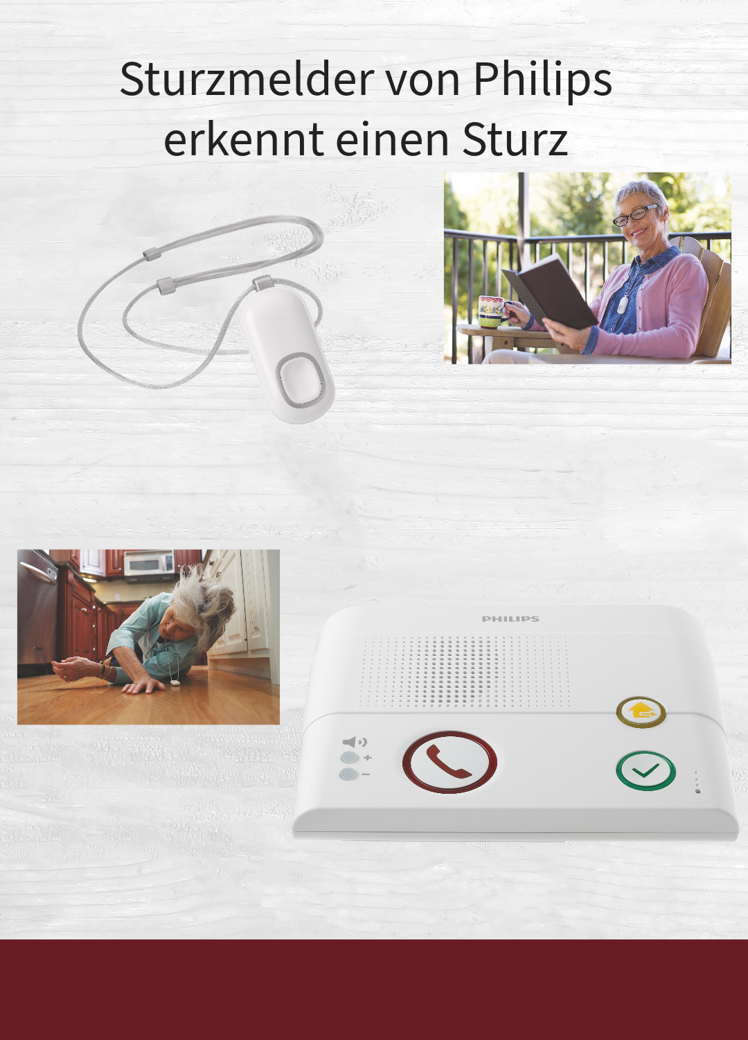 Vitatel Sturzerkennung bei einem Sturz