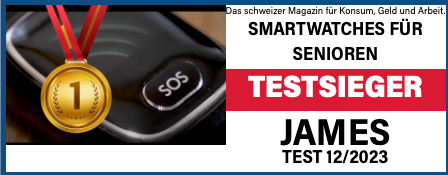 Vitatel James Notrufuhr beste Senioren Notrufuhr in der Schweiz