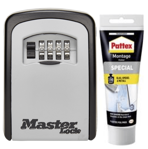 Schlüsselsafe von Vitatel im Milchkasten montiert