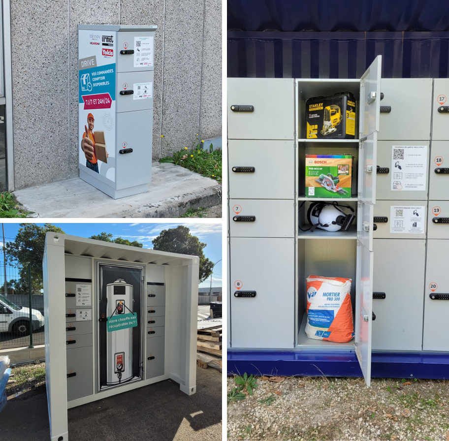Casiers retrait marchandise pour les professionnels