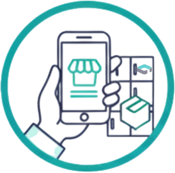 Dépose des commandes dans les casiers connectés