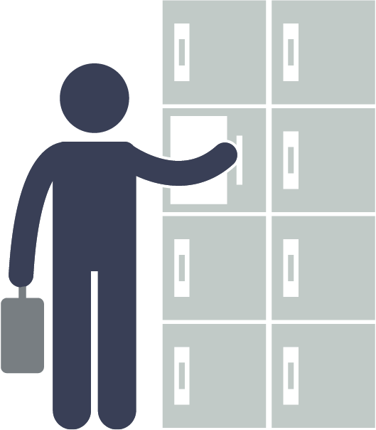 Déposer la commande dans un casier connecté