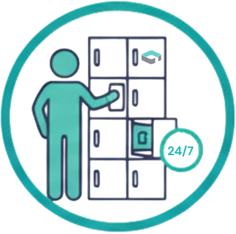 Récupération commande en casiers click & collect