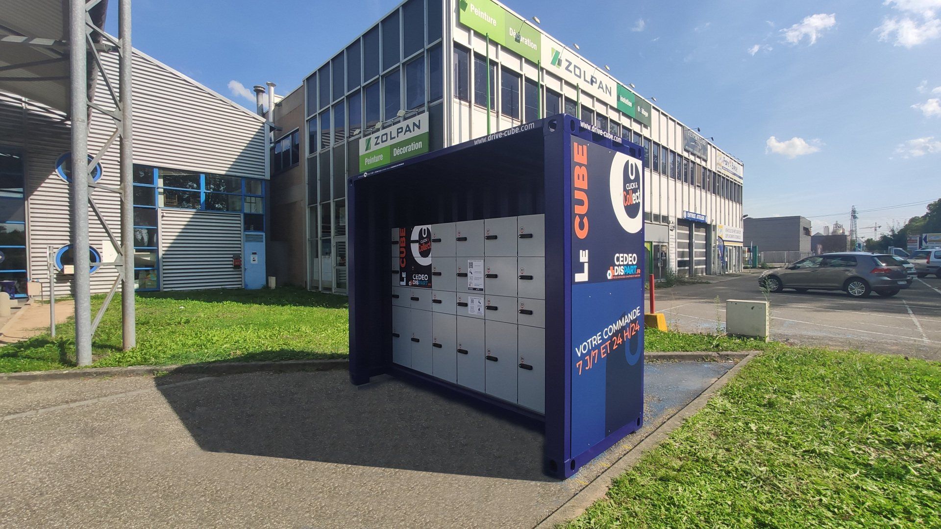 Casiers connectés magasin de matériaux