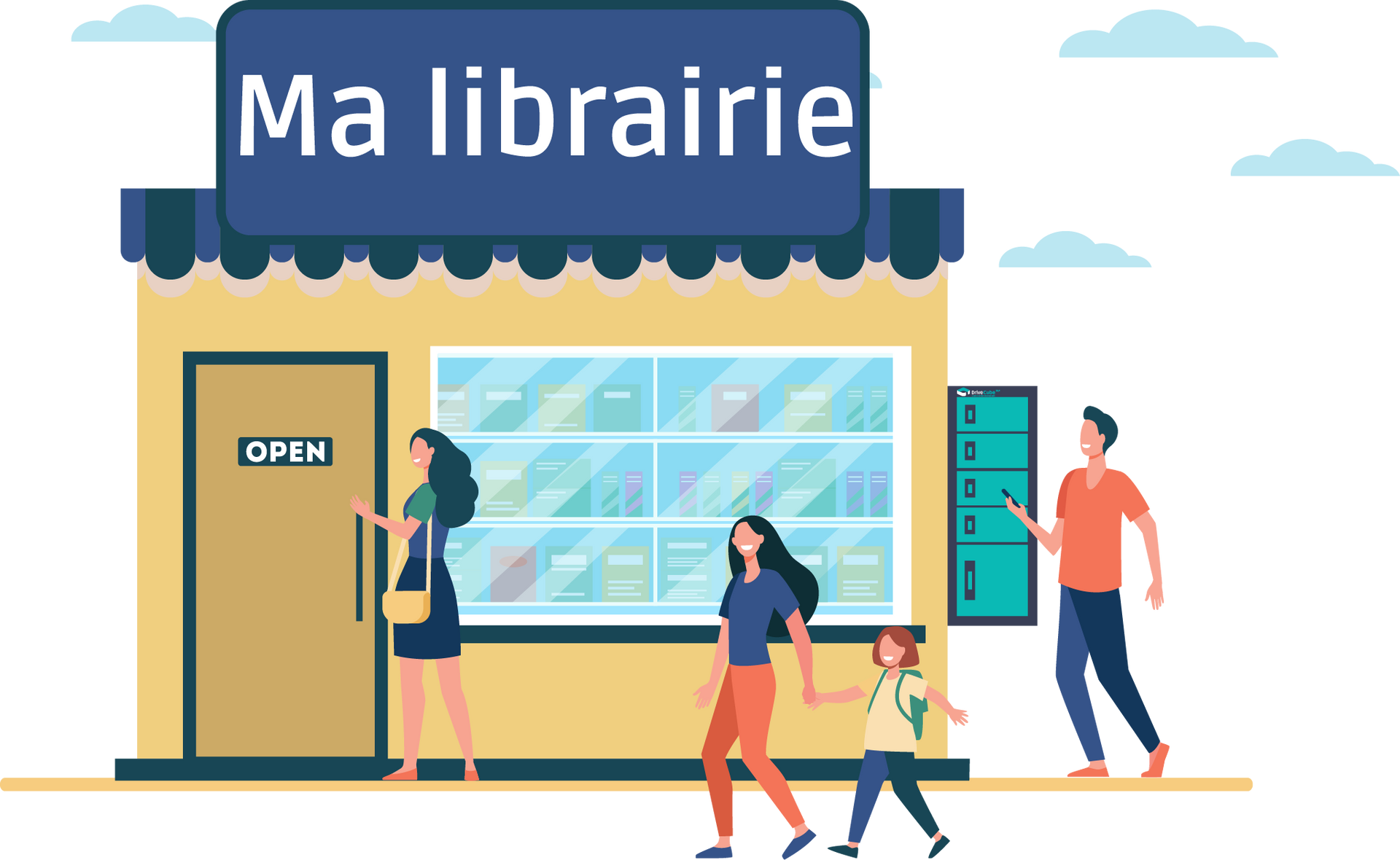 Casiers connectés pour ma boutique en centre ville