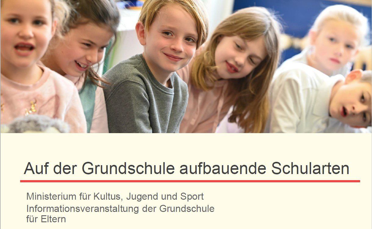 Ankerbild weiterführende Schulen Erste Folie der Präsentation: Auf der Grundschule aufbauende Schularten