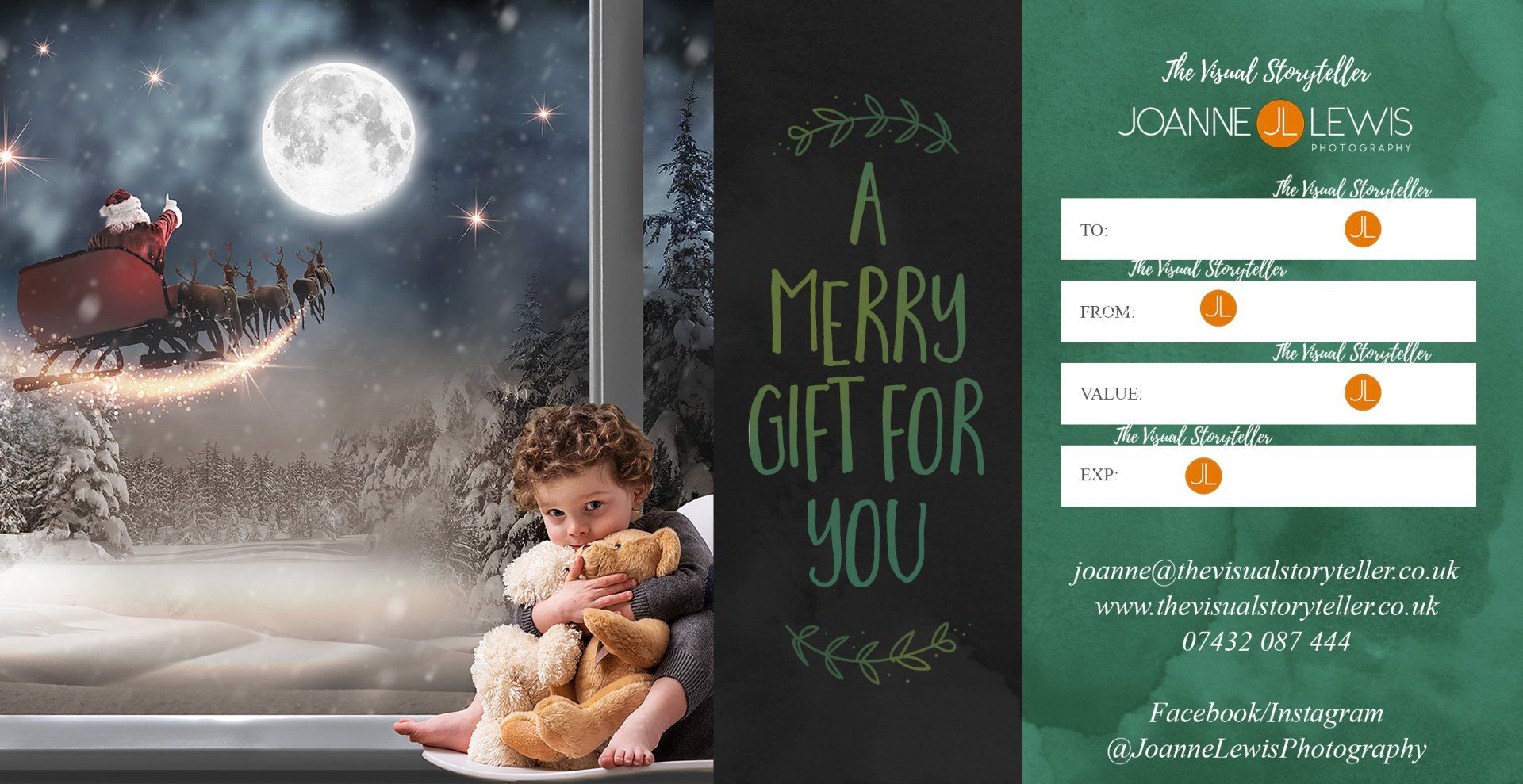 Christmas Gift Voucher for Family Photography Sessions