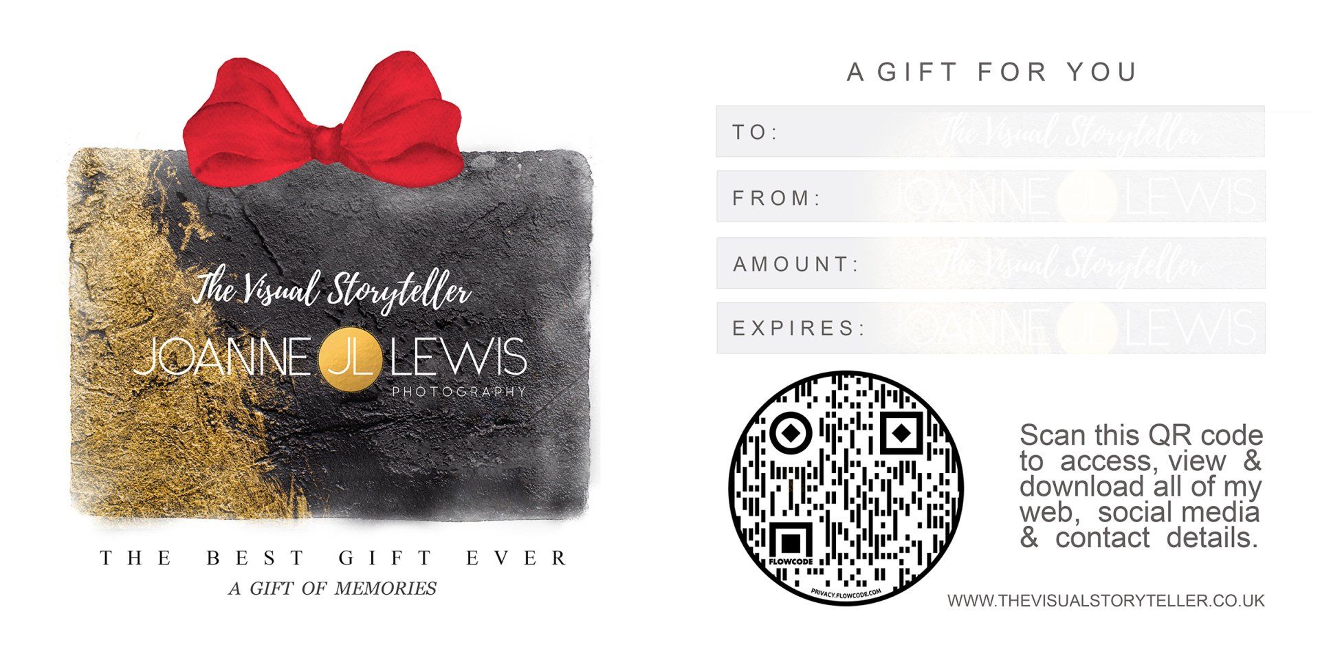 Gift Voucher for Joanne Lewis Photography