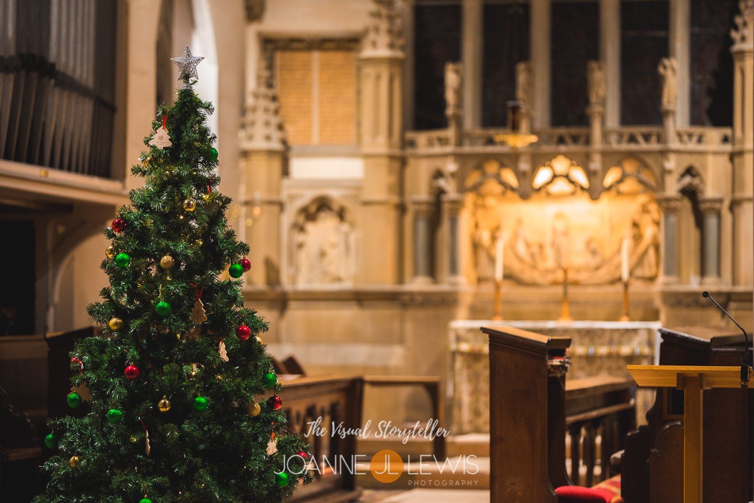 Holy Trinity Church, Bengeo, Hertford at Christmas