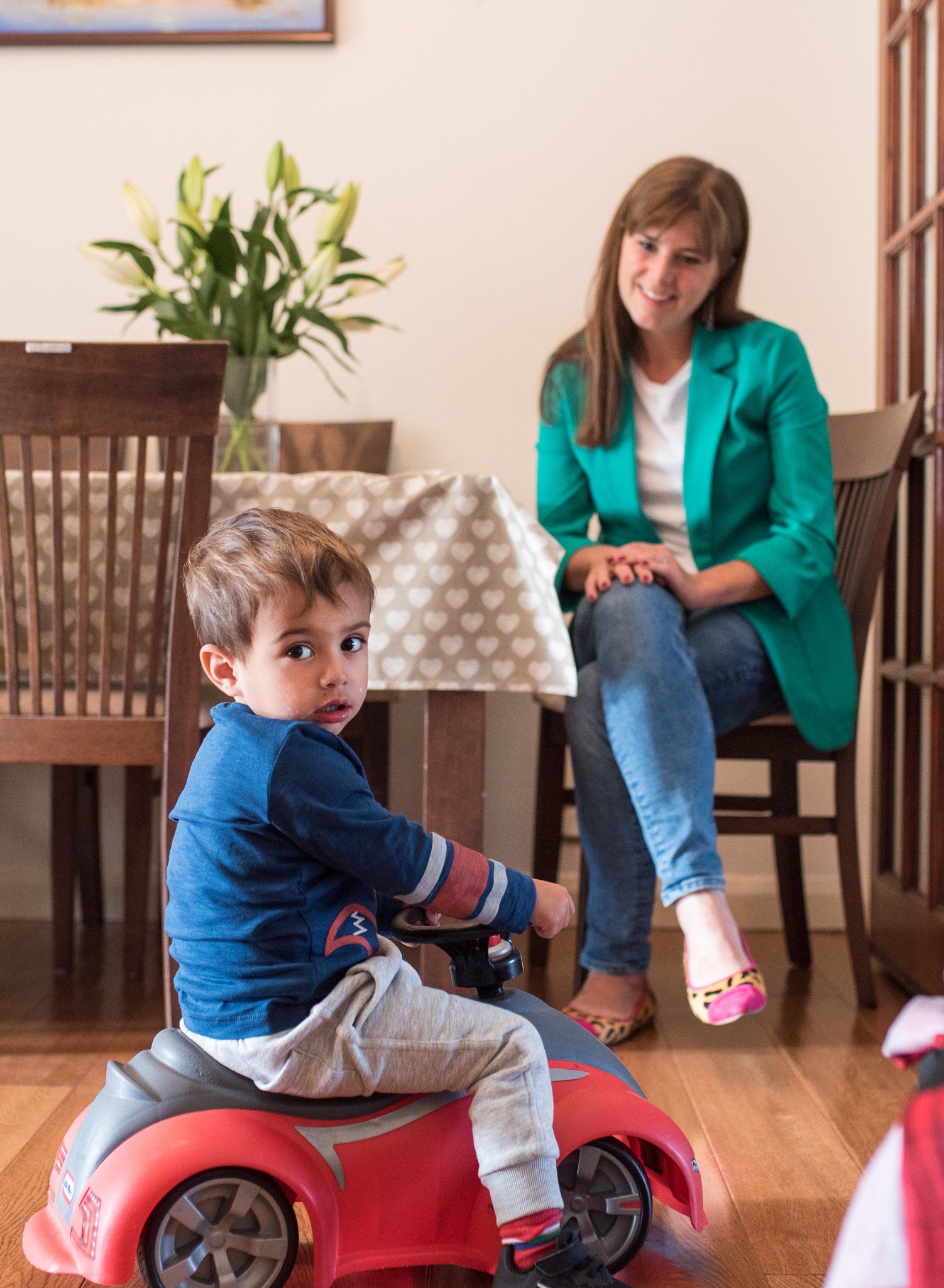 Justine and her youngest son Abel