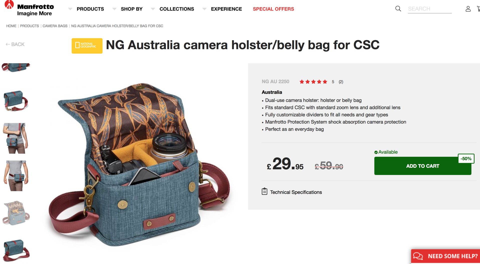 Manfrotto NG Australia camera bag for DSLR, and spare lens