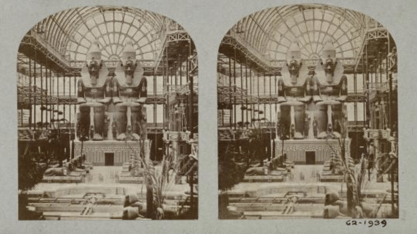 Stereograph of Crystal Palace the great exhibition