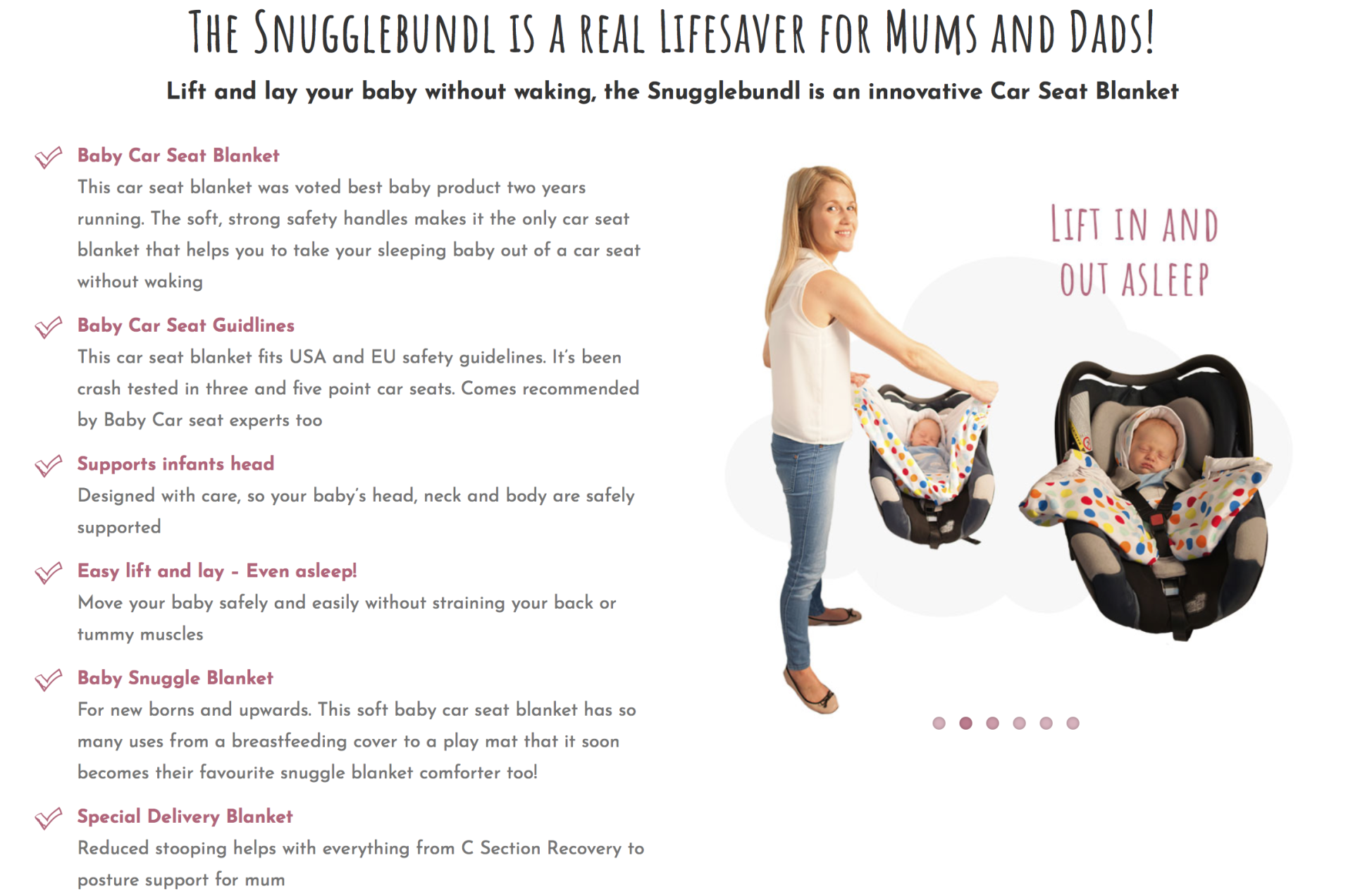Snuglebundl baby carrier wrap advert