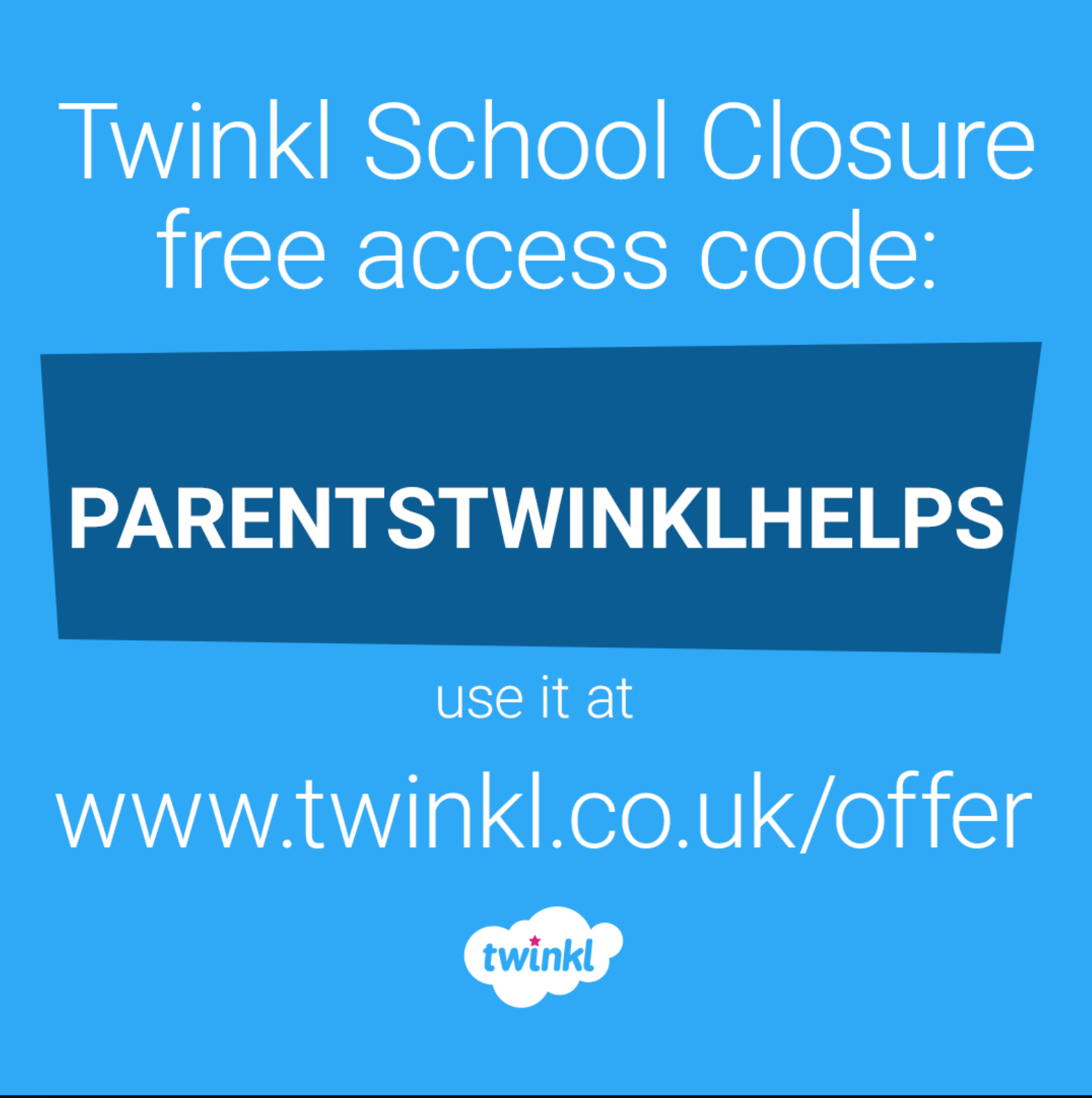 Twinkl free access code
