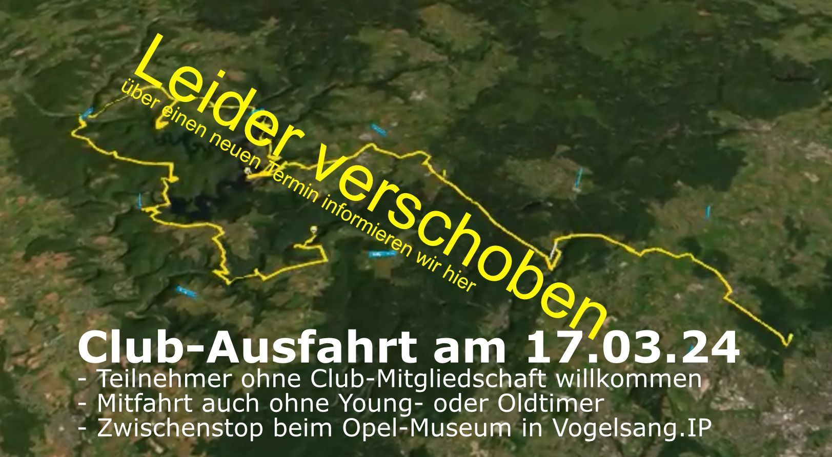 Die Club-Ausfahrt 2024 der ECURIE Aix-la-Chapelle wurde verschoben