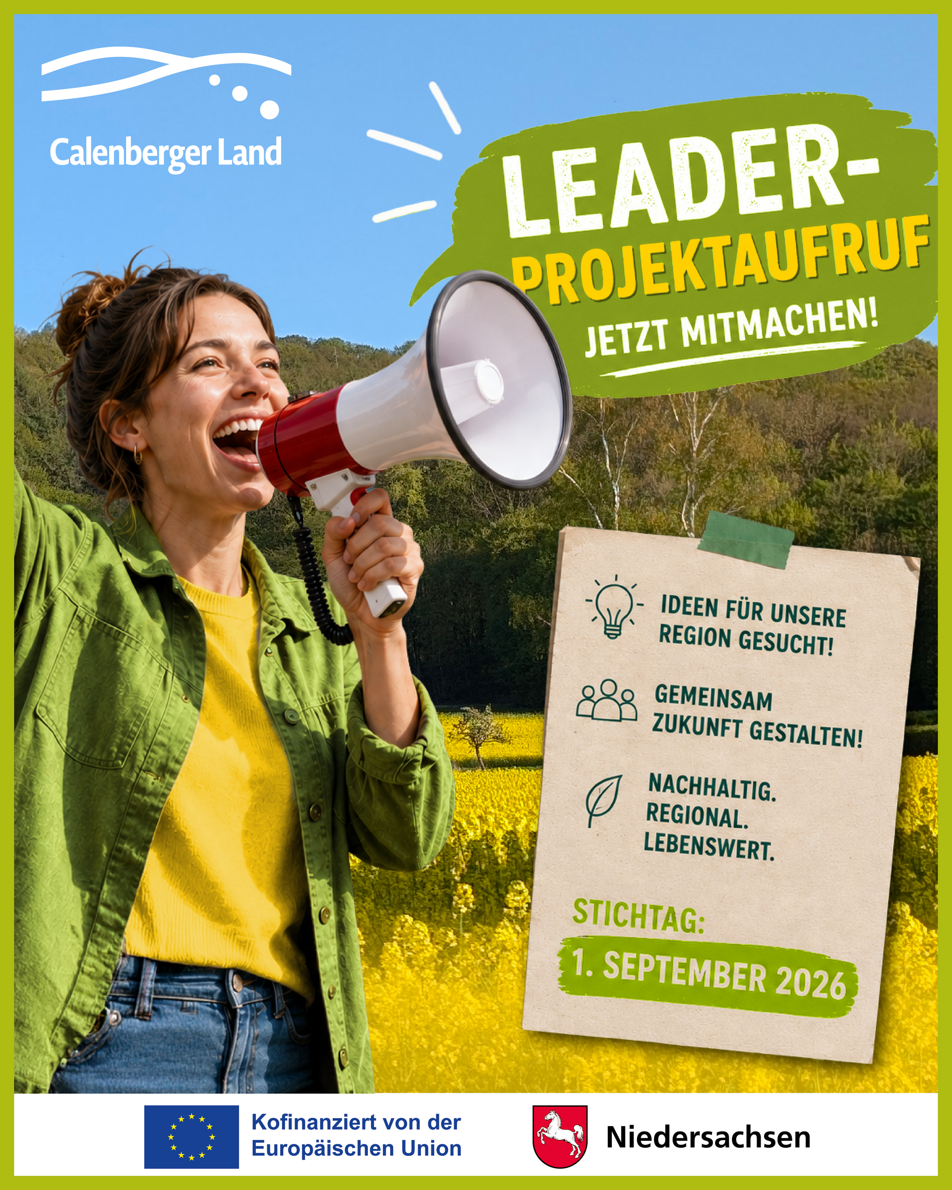 LEADER-Förderung 2026 Jetzt Fördergelder beantragen! Stichtag 1. September 2026