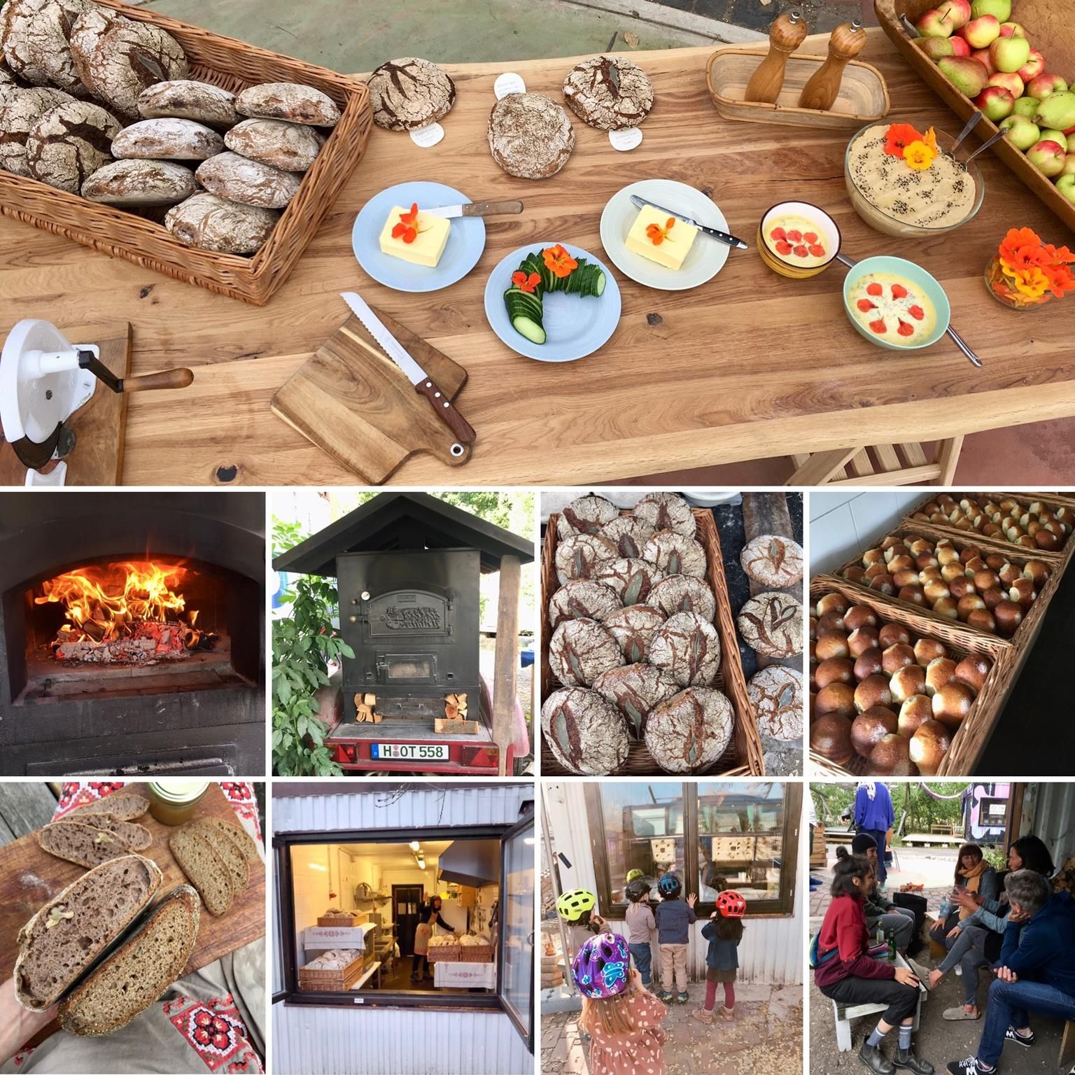 Aufbau einer Holzofenbäckerei in Lüdersen