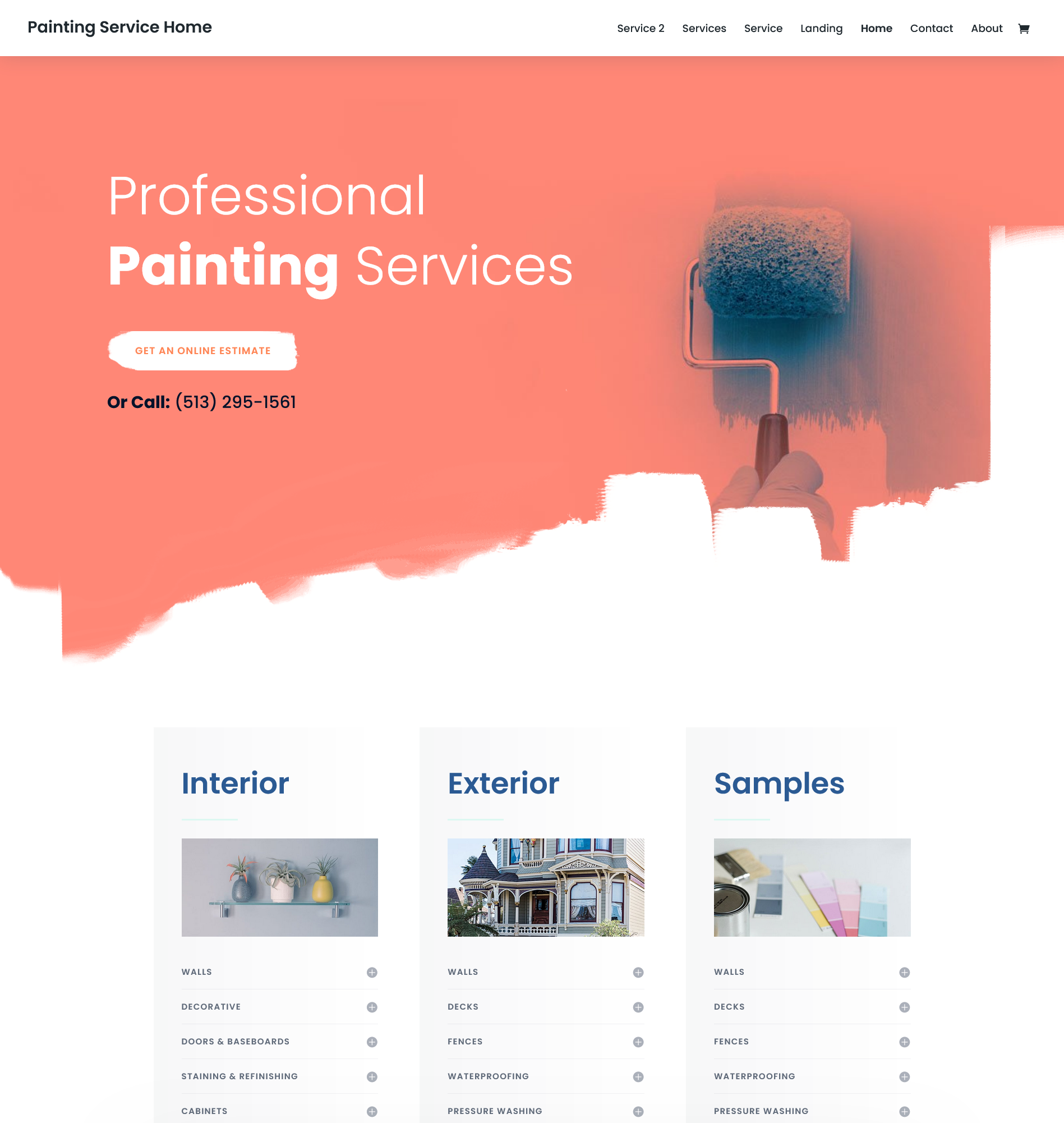 View Website Design Catalog Sample of website homepage