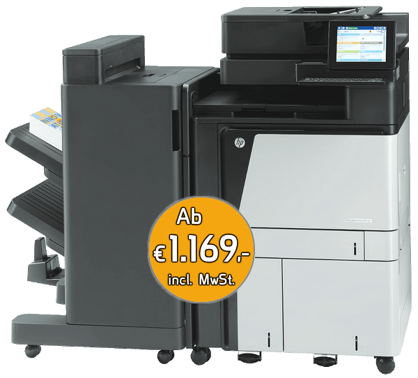 HP Color LaserJet Managed Flow MFP M880 incl. Booklet Maker / Finisher günstig kaufen HP Color LaserJet Managed Flow MFP M880 incl. Booklet Maker / Finisher günstig kaufen