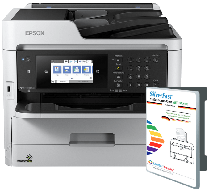SilverFast® OfficeScan & Print MFP EP-3000 incl. Behörden-Software SilverFast® für das digitale Antragsverfahren DIGANT® III nPA SilverFast® OfficeScan & Print MFP EP-3000 incl. Behörden-Software SilverFast® für das digitale Antragsverfahren DIGANT® III nPA