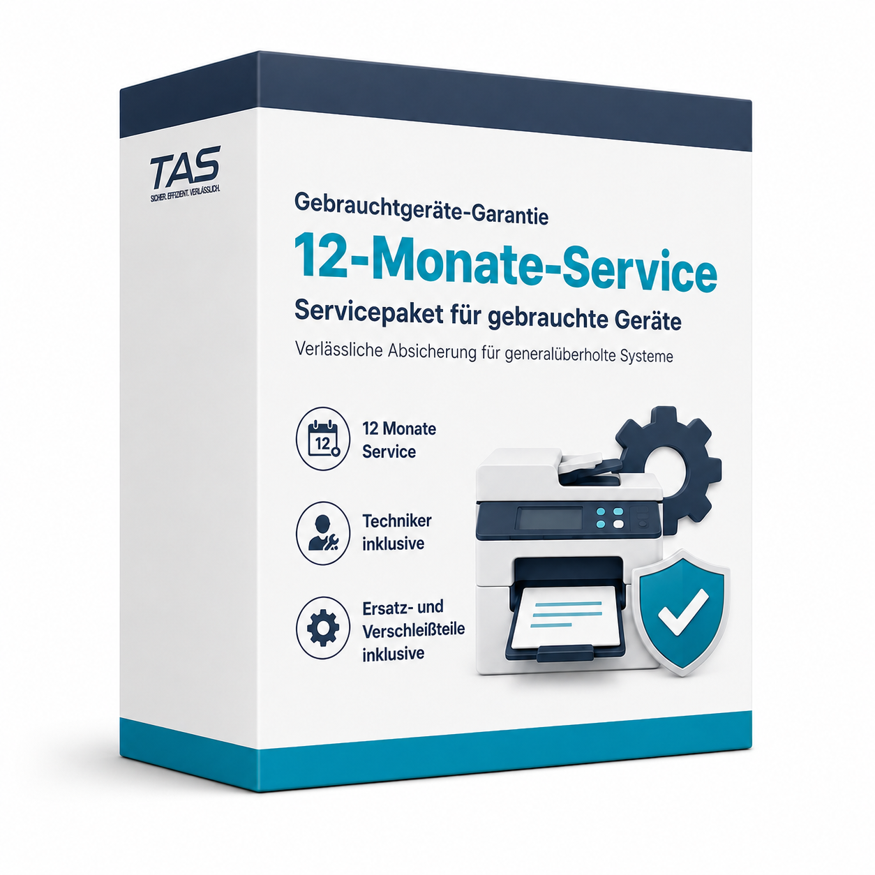 Boxgrafik Gebrauchtgeräte-Garantie 12-Monate-Service