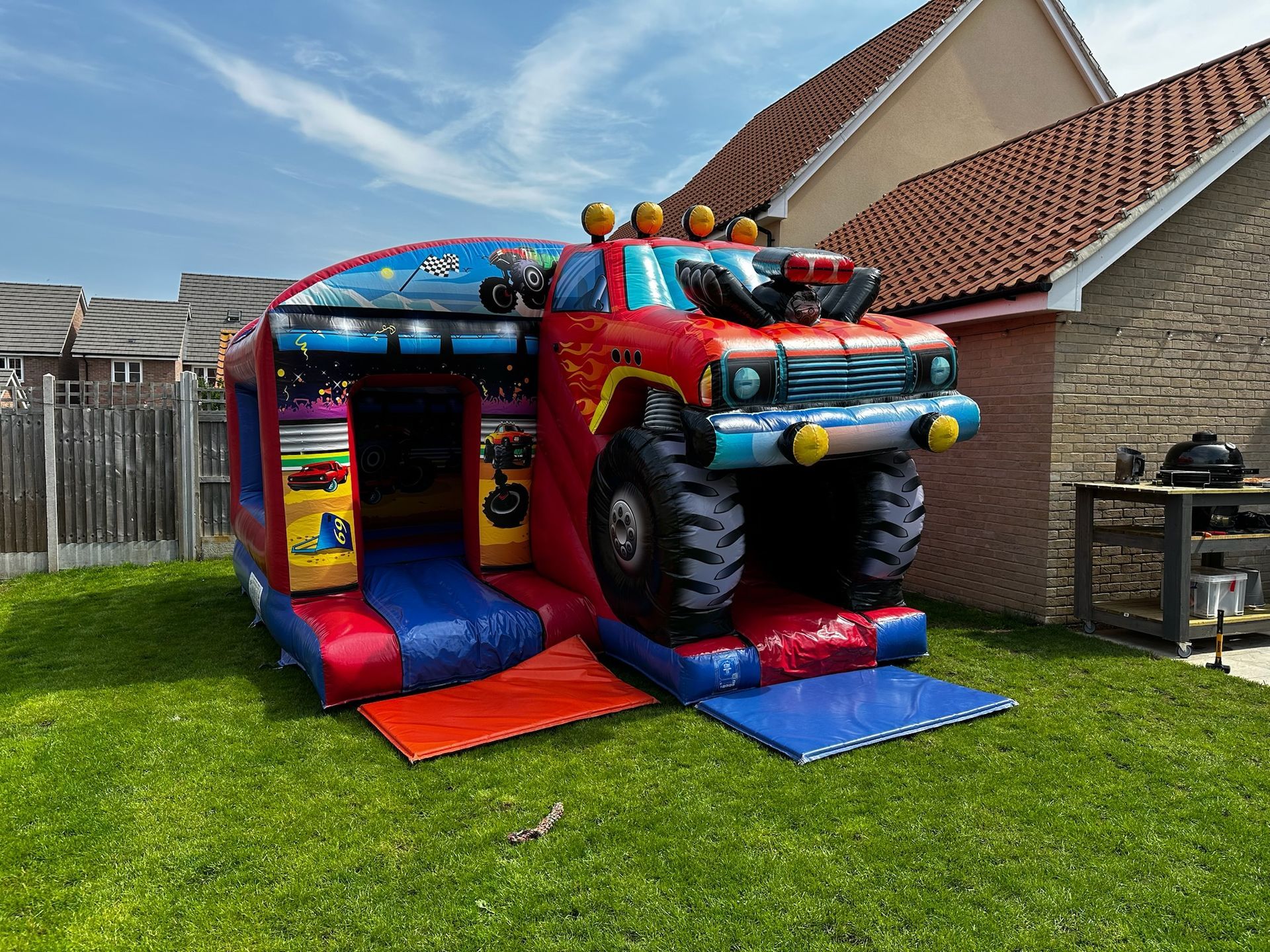 Monster Truck Slide Bouncy Castle from Bury Soft Play