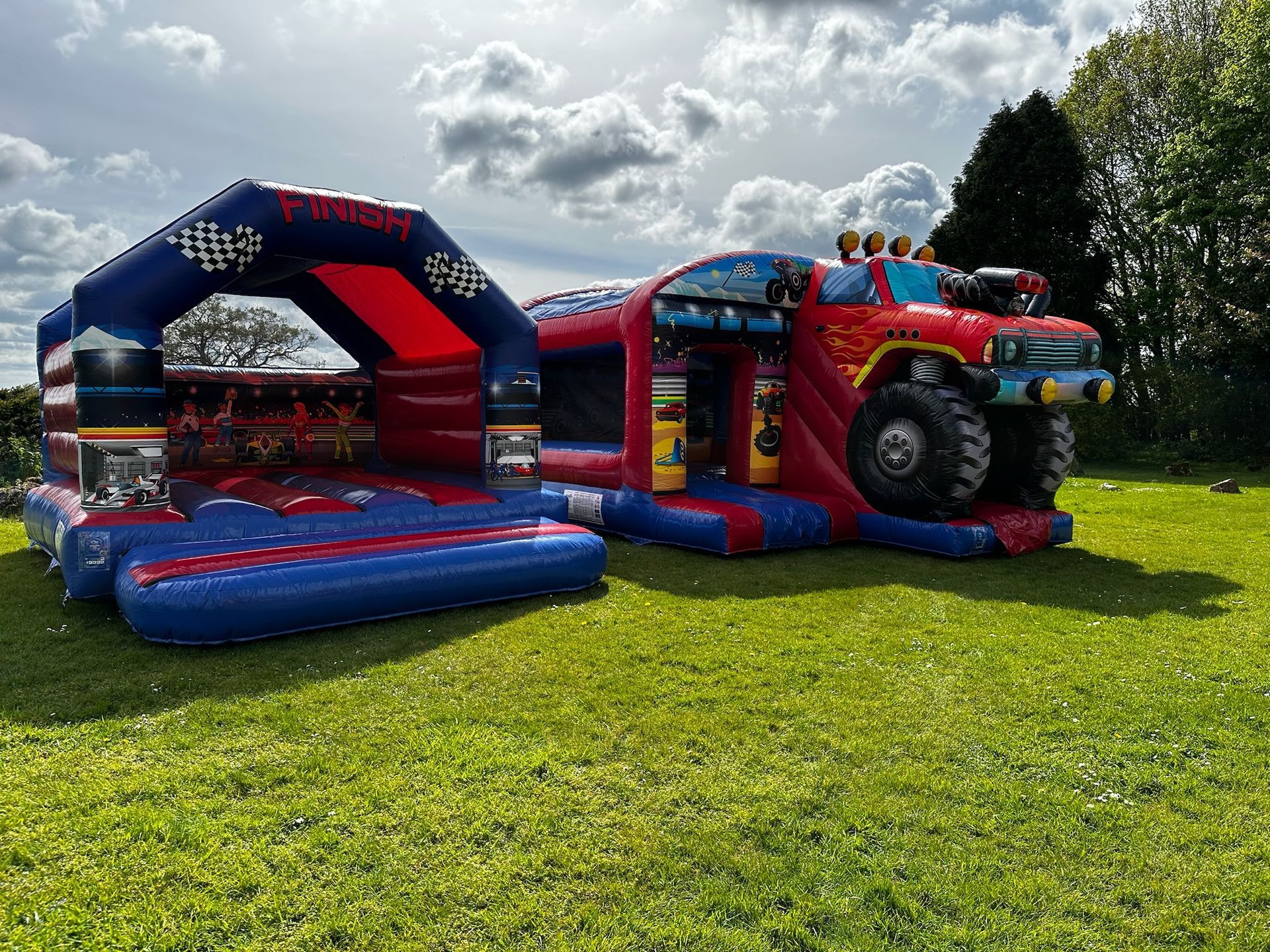 Monster Truck Slide Bouncy Castle from Bury Soft Play
