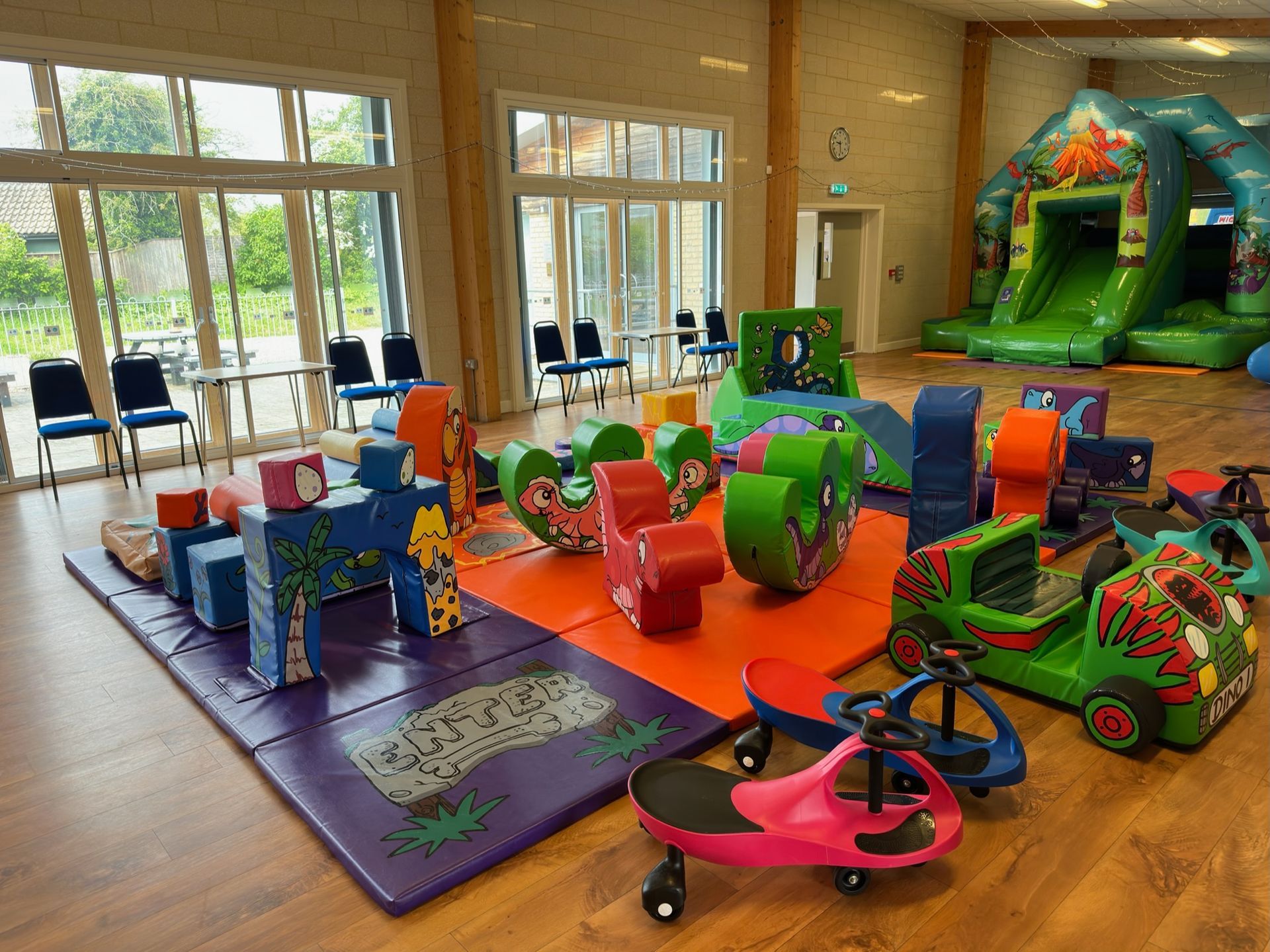 Dinosaur bouncy castles and soft play from Bury Soft Play