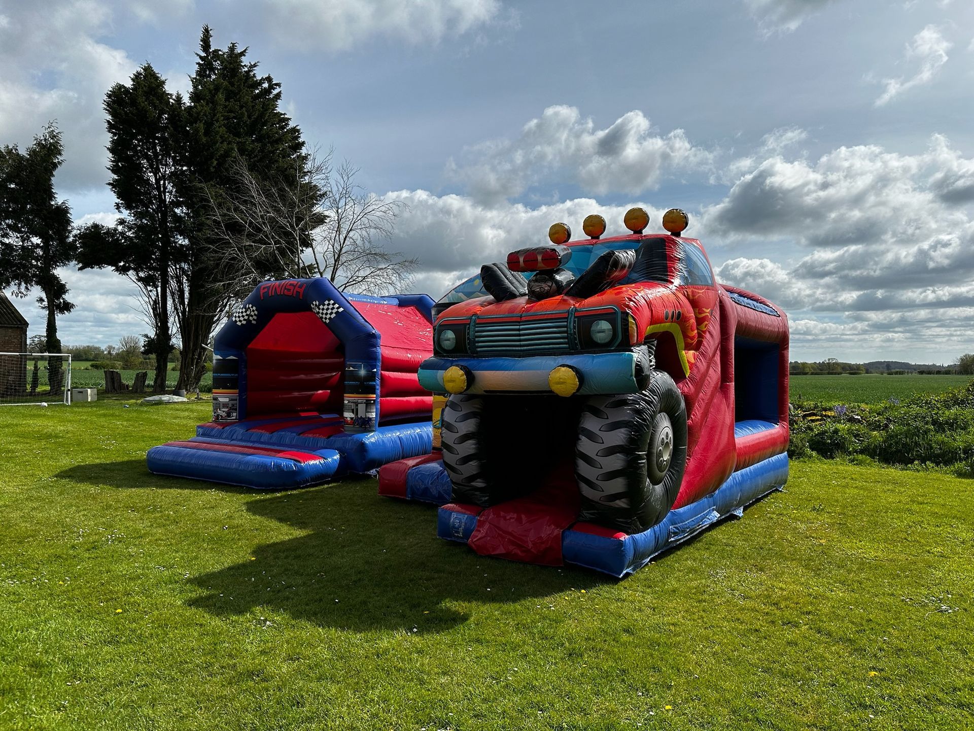 Monster Truck Slide Bouncy Castle from Bury Soft Play