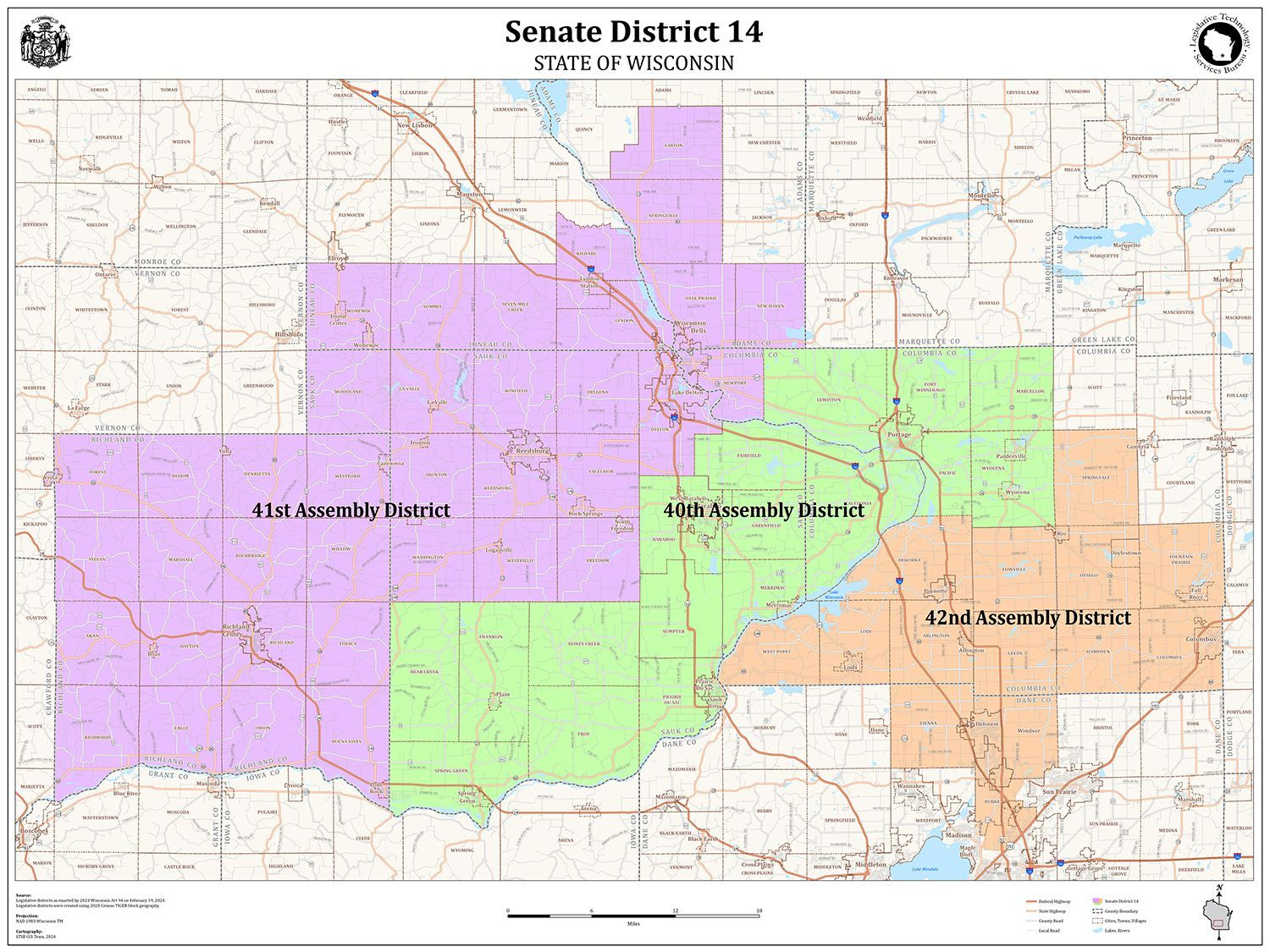 New 14th Senate District Map
