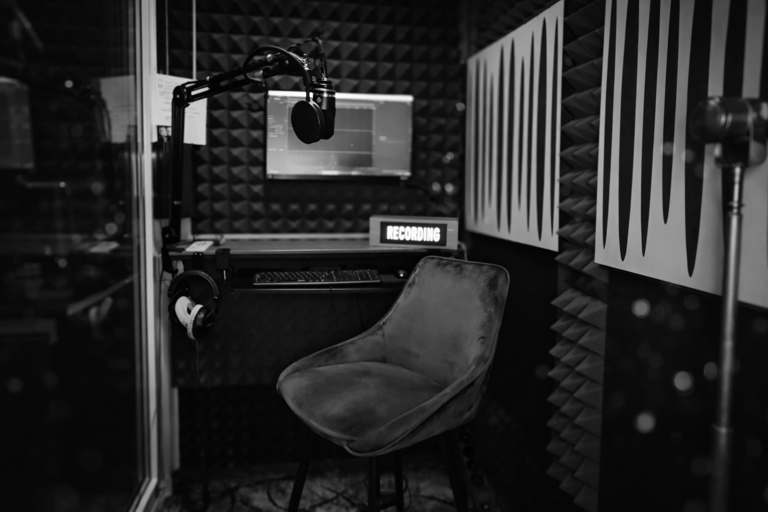 Voix off home studio