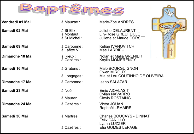 Baptêmes
