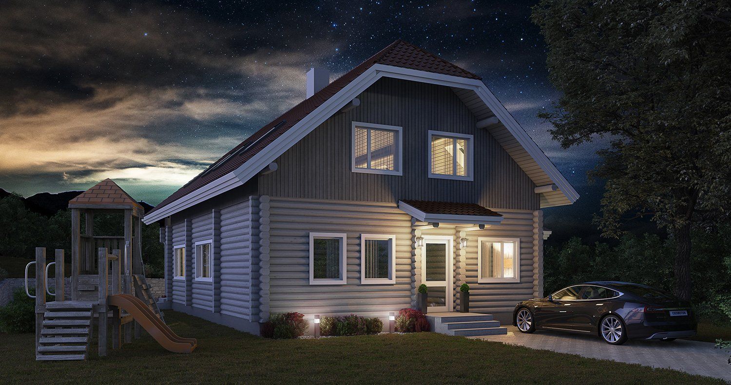 Edith 4 Bed Log Home