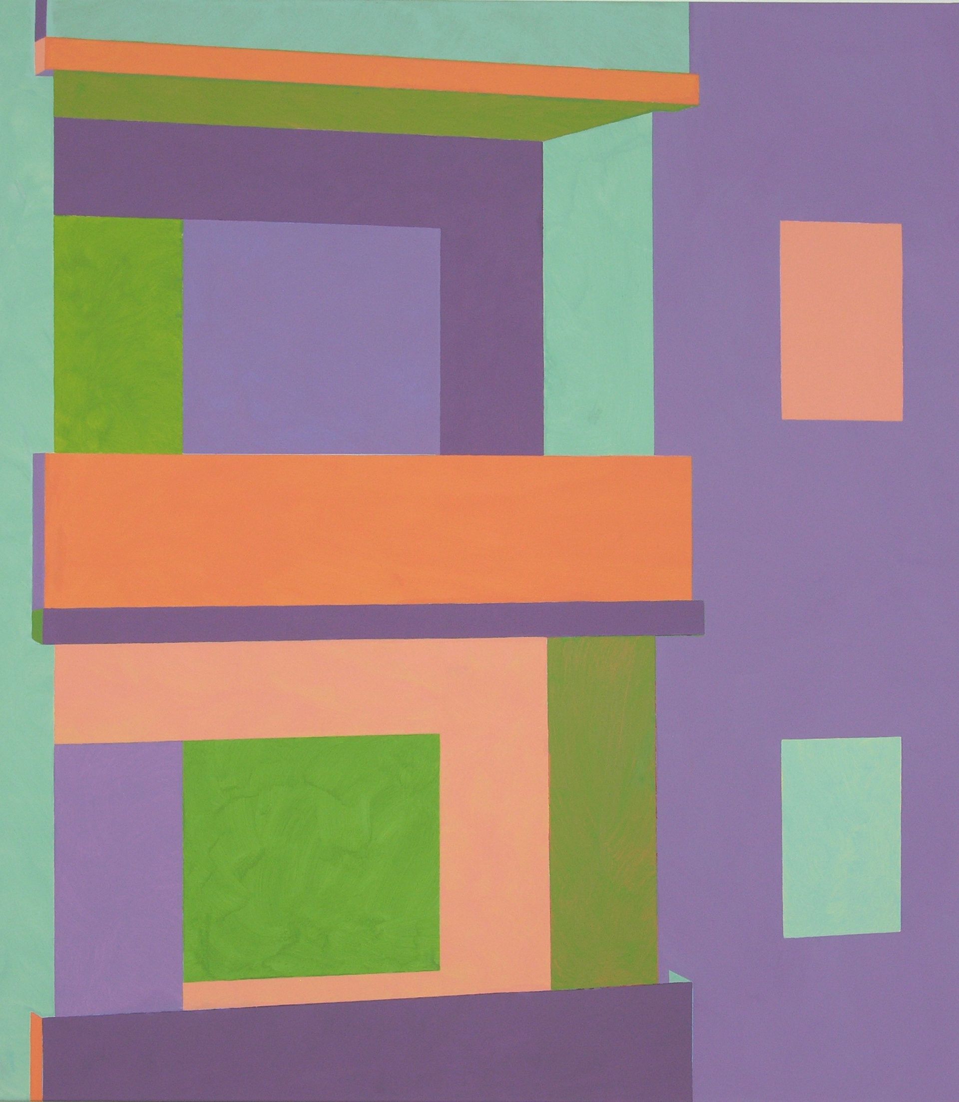 Balkone I Acryl auf Baumwolle 58 x 52 cm 2010