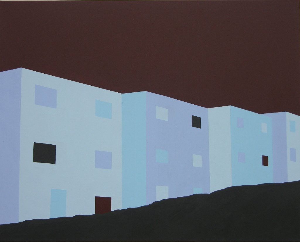 Homes of America Acryl auf Baumwolle 80 x 100 cm 2012
